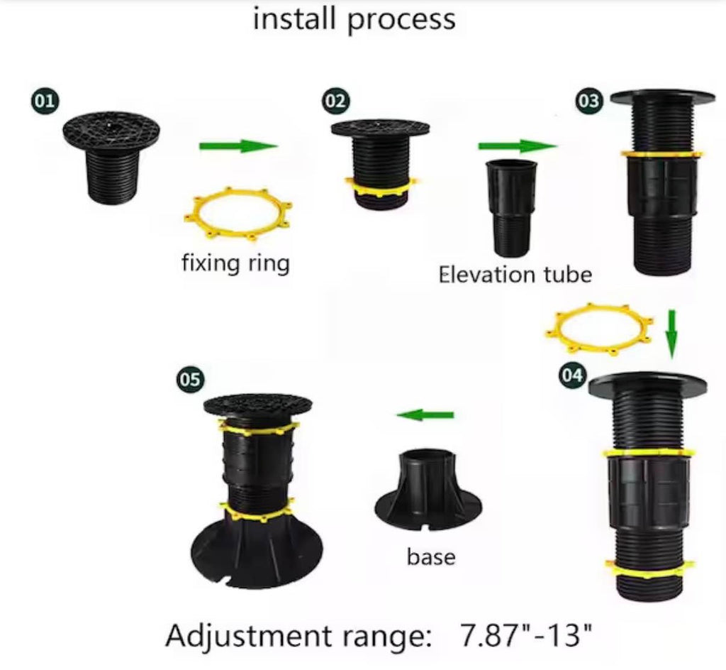 Adjustable Bed Frame Support Leg for Bed Frame