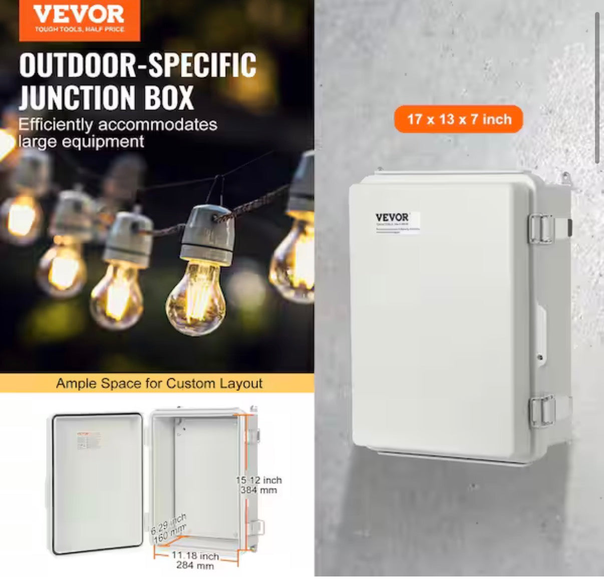VEVOR Outdoor Junction Box