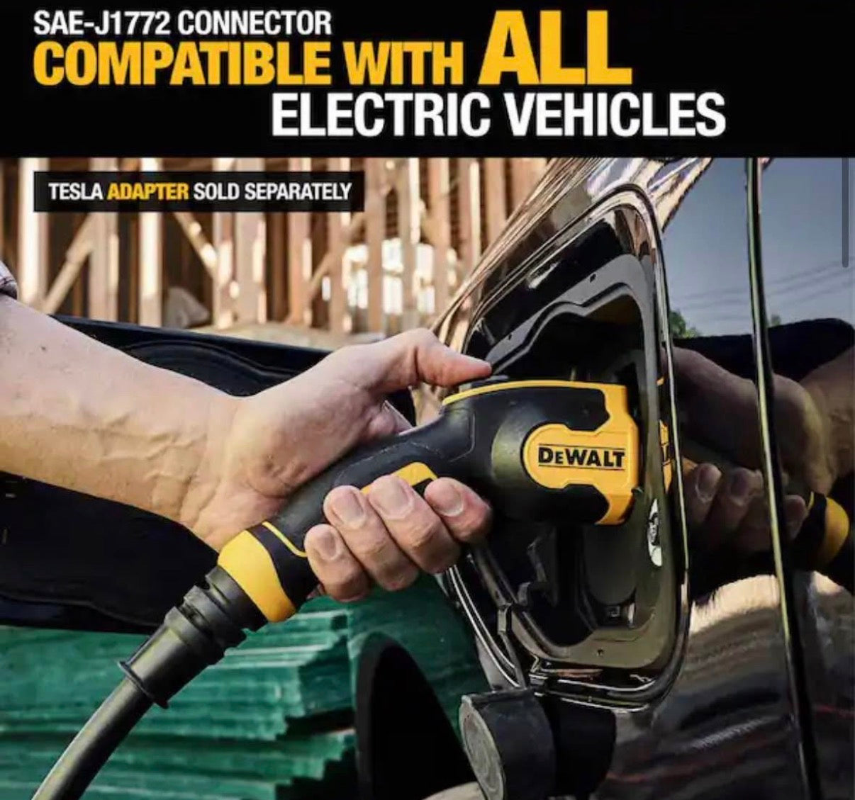 DEWALT Level-2 Portable Electric Vehicle EV Charger