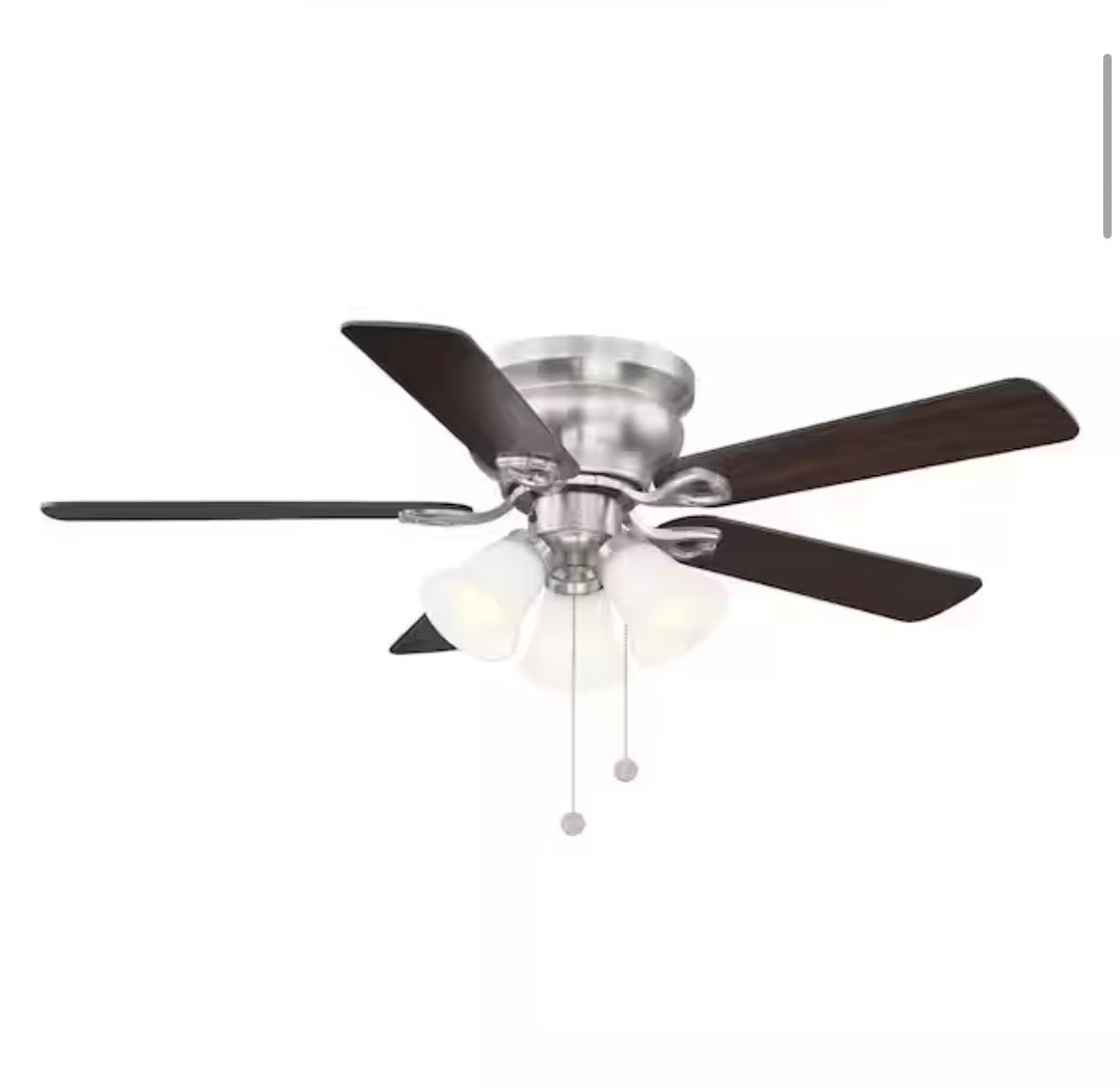 Clarkston II 44 in. LED Indoor Brushed Nickel Ceiling Fan