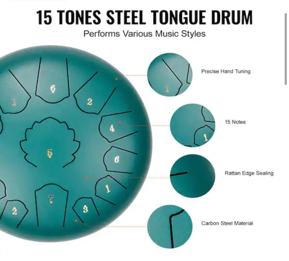 Tongue Drum 12 in