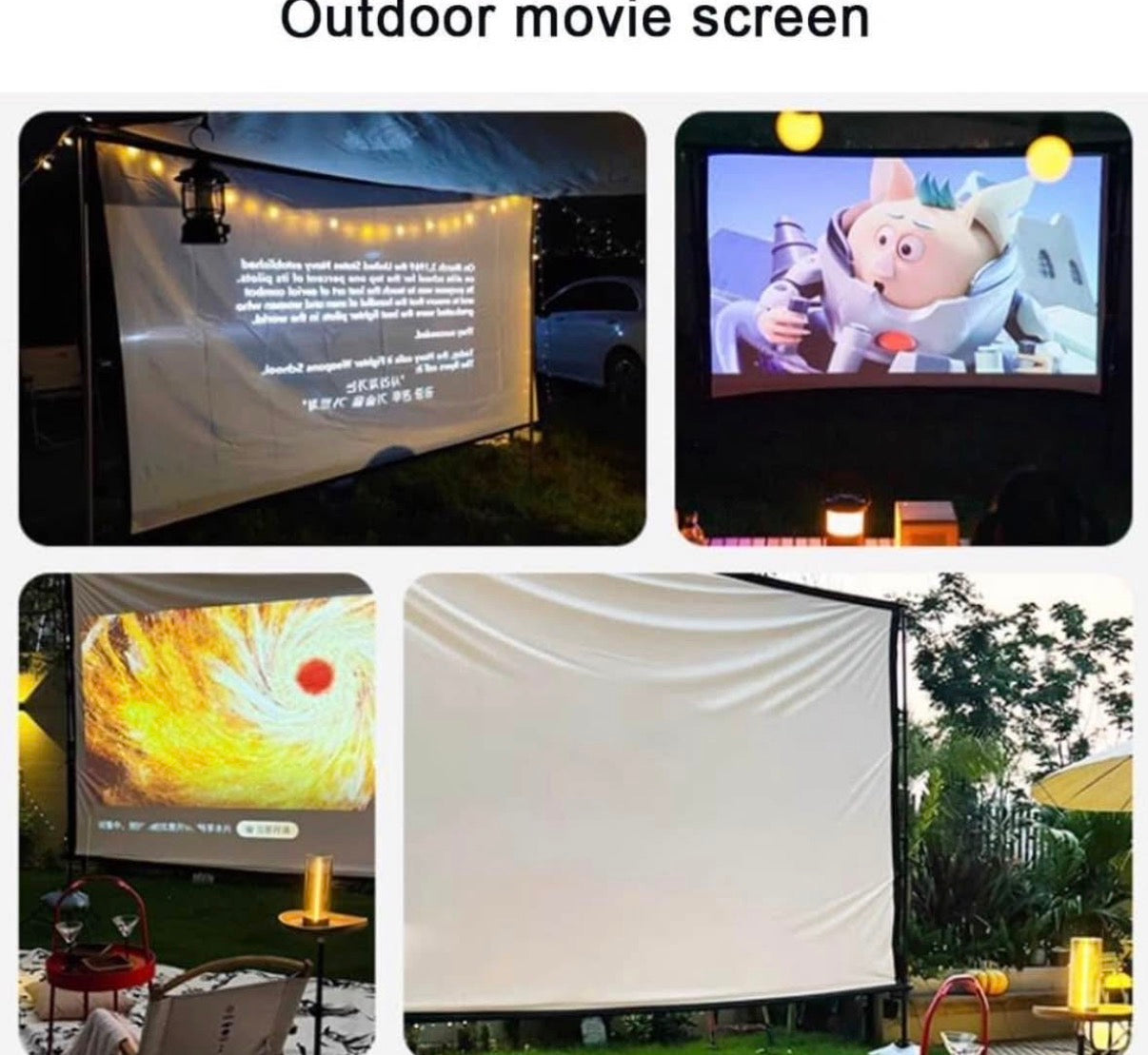 Large Projector Screen 400"