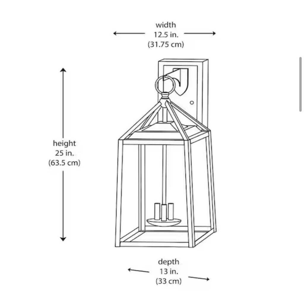 Blakeley 25 in Extra Large Outdoor Wall Light Fixture