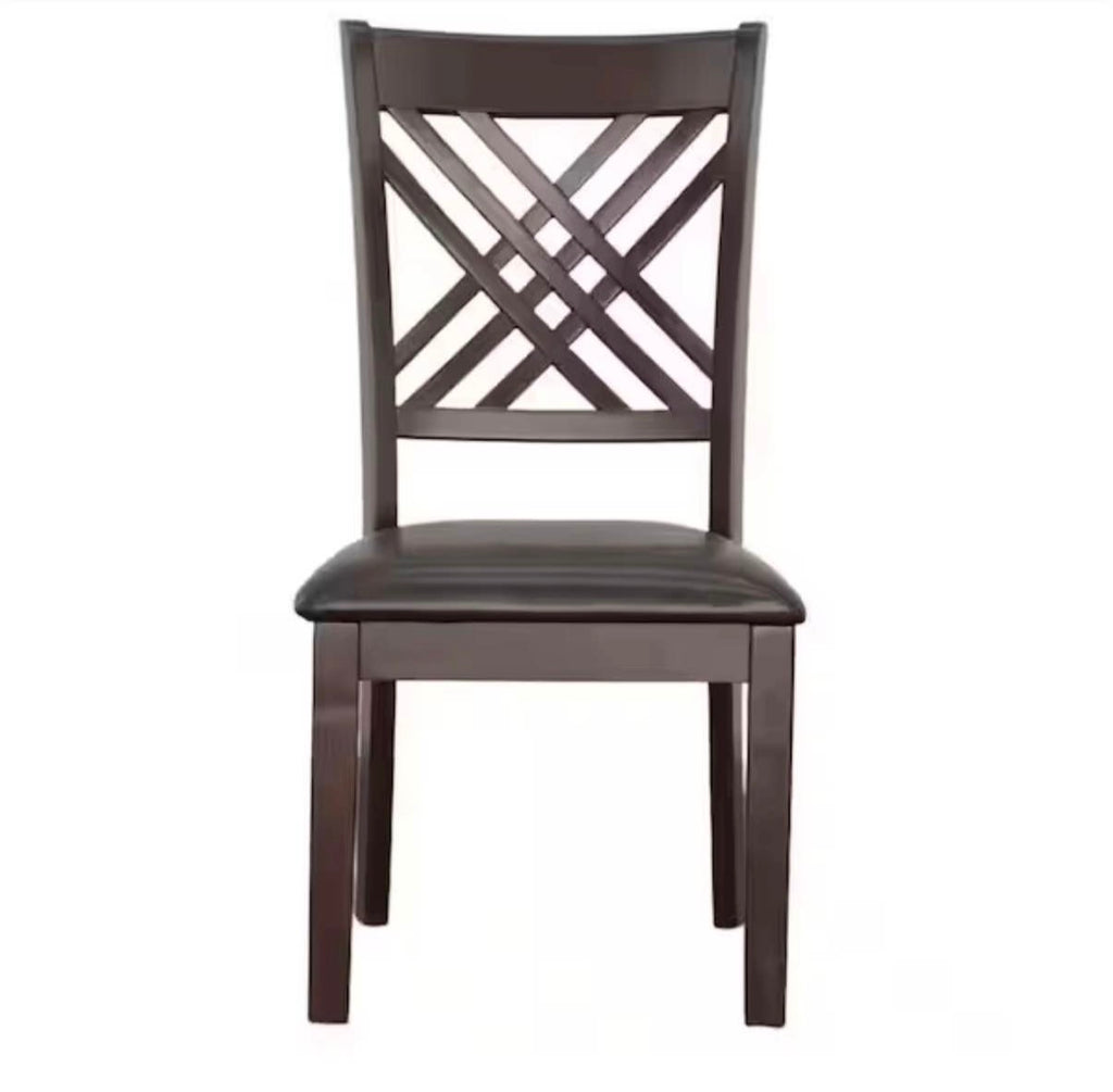 Adrian Espresso Side Chairs (Set of 2)