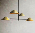 Gainell 4-Light Modern Industrial Gold Linear Sputnik Chandelier