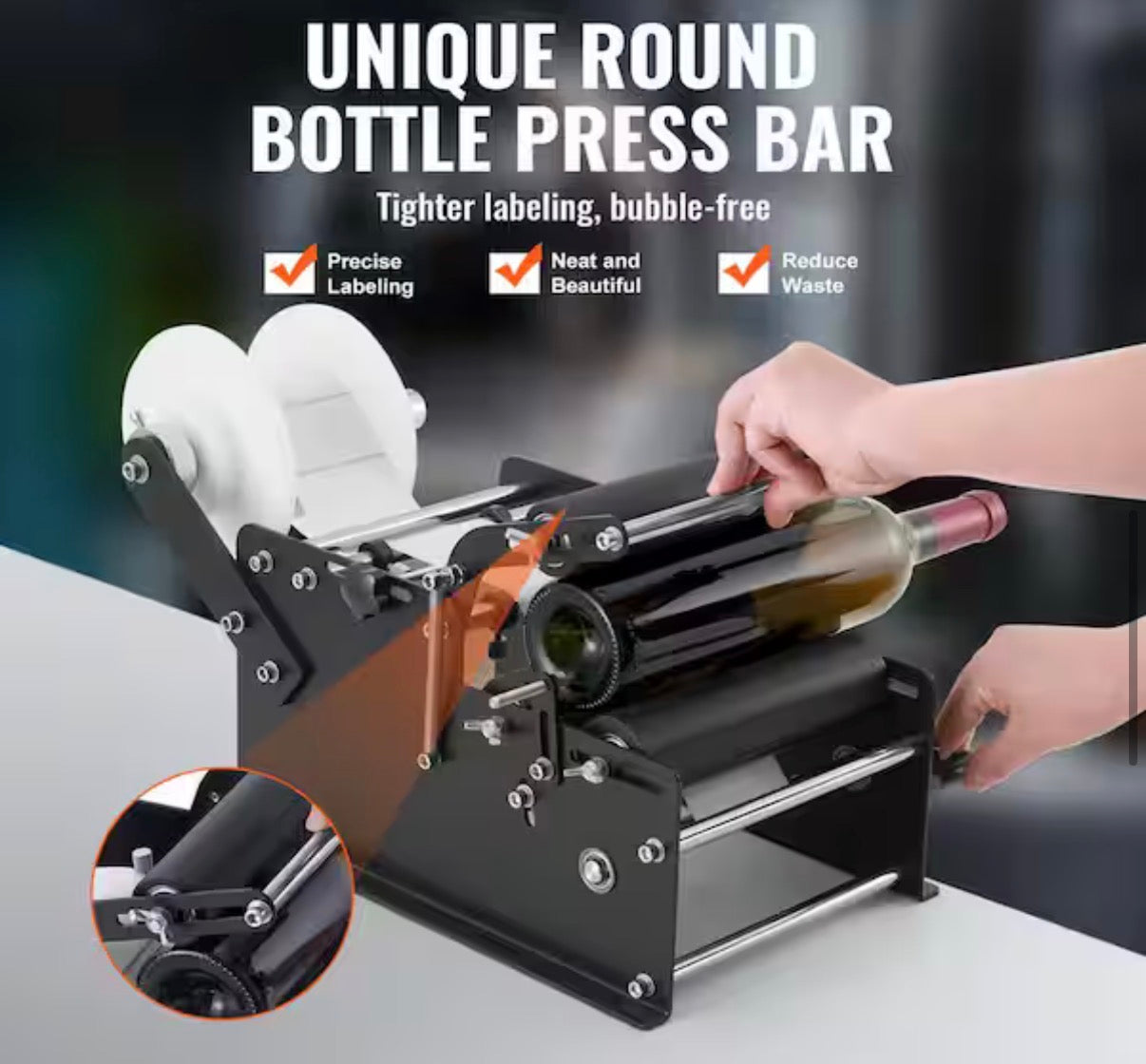 Manual Round Labeling Machine /Bottle Labeler