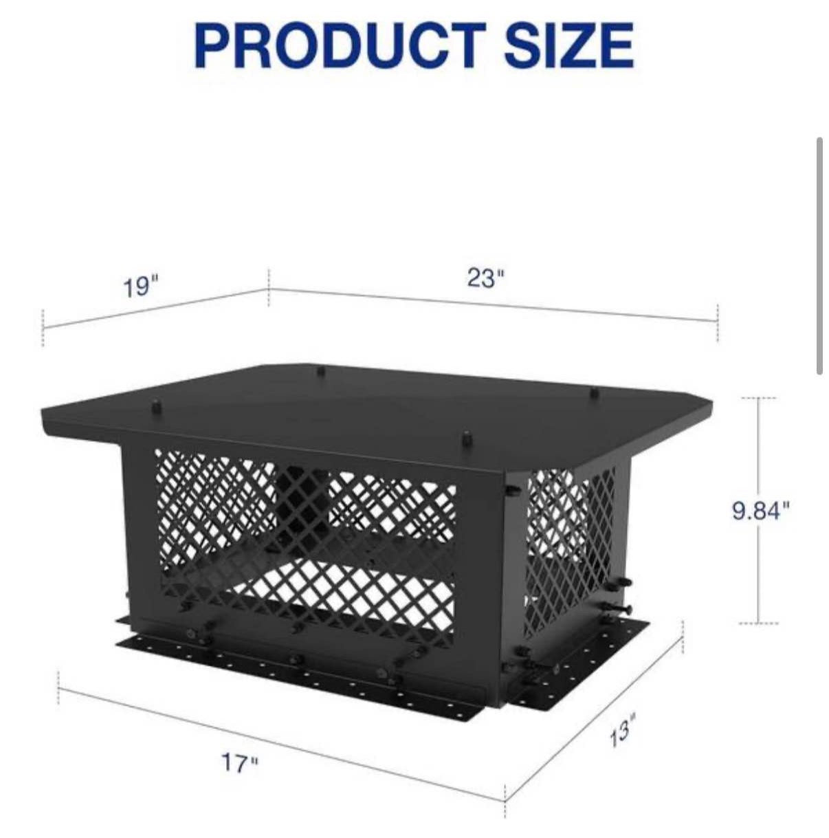 13 in. x 17 in. Fireplace Chimney Cap
