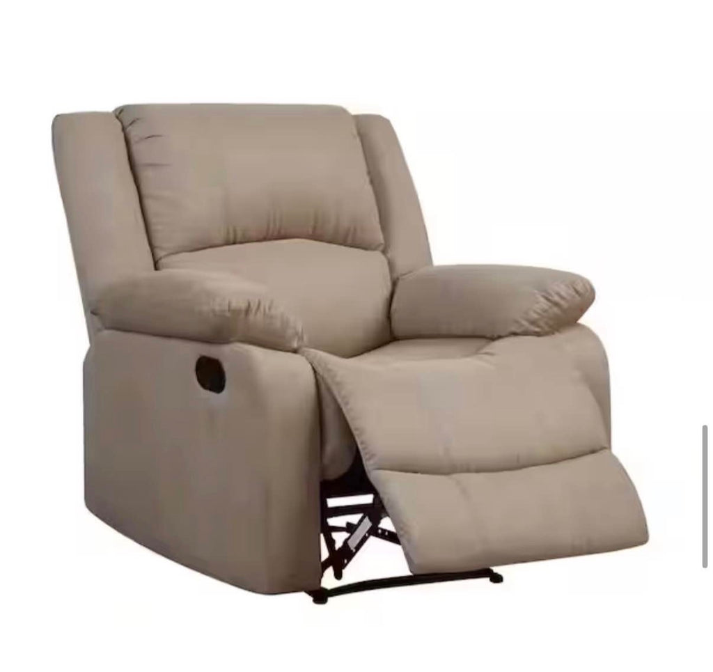 Preston 38 in. Width Big and Tall Beige Recliner