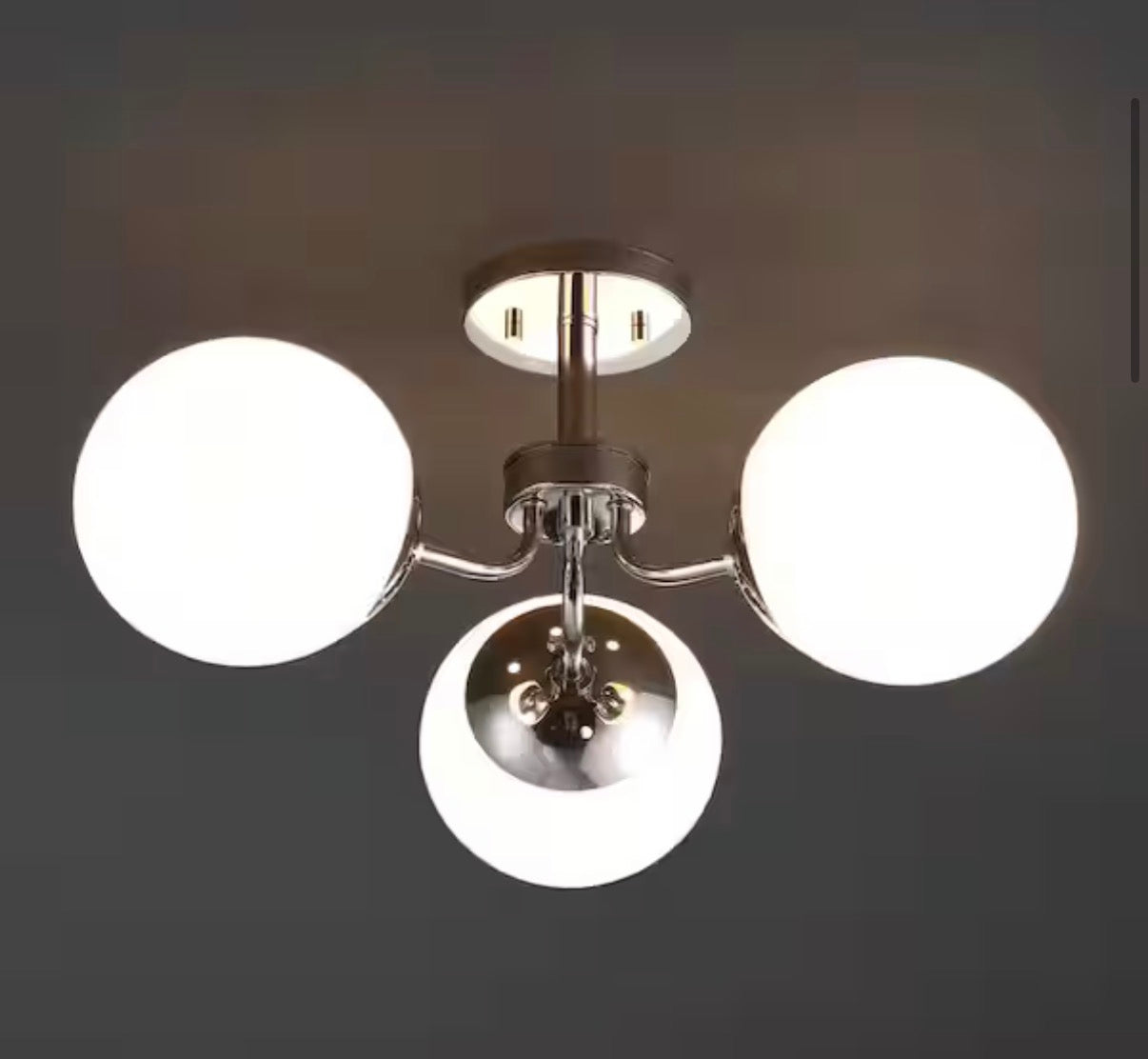 Olivier French bistro style Bohemian LED Semi Flush light