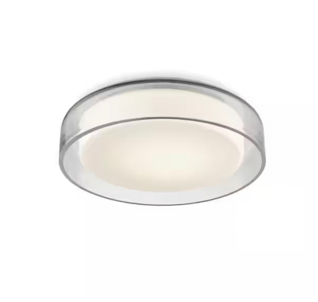 KUZCO ASTON 10 IN. CLEAR Flush Mount