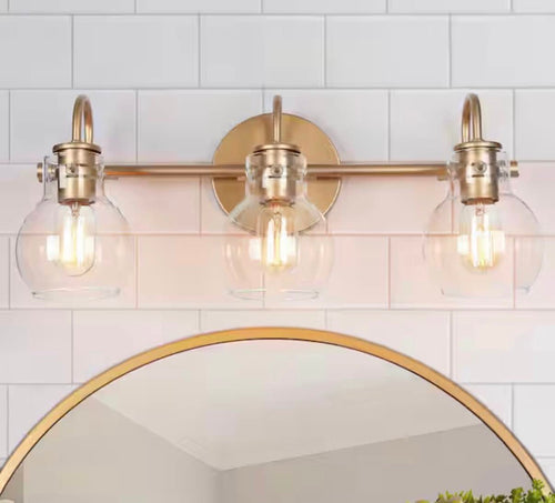 22 Inches 3-Light Gold Bathroom Vanity Light