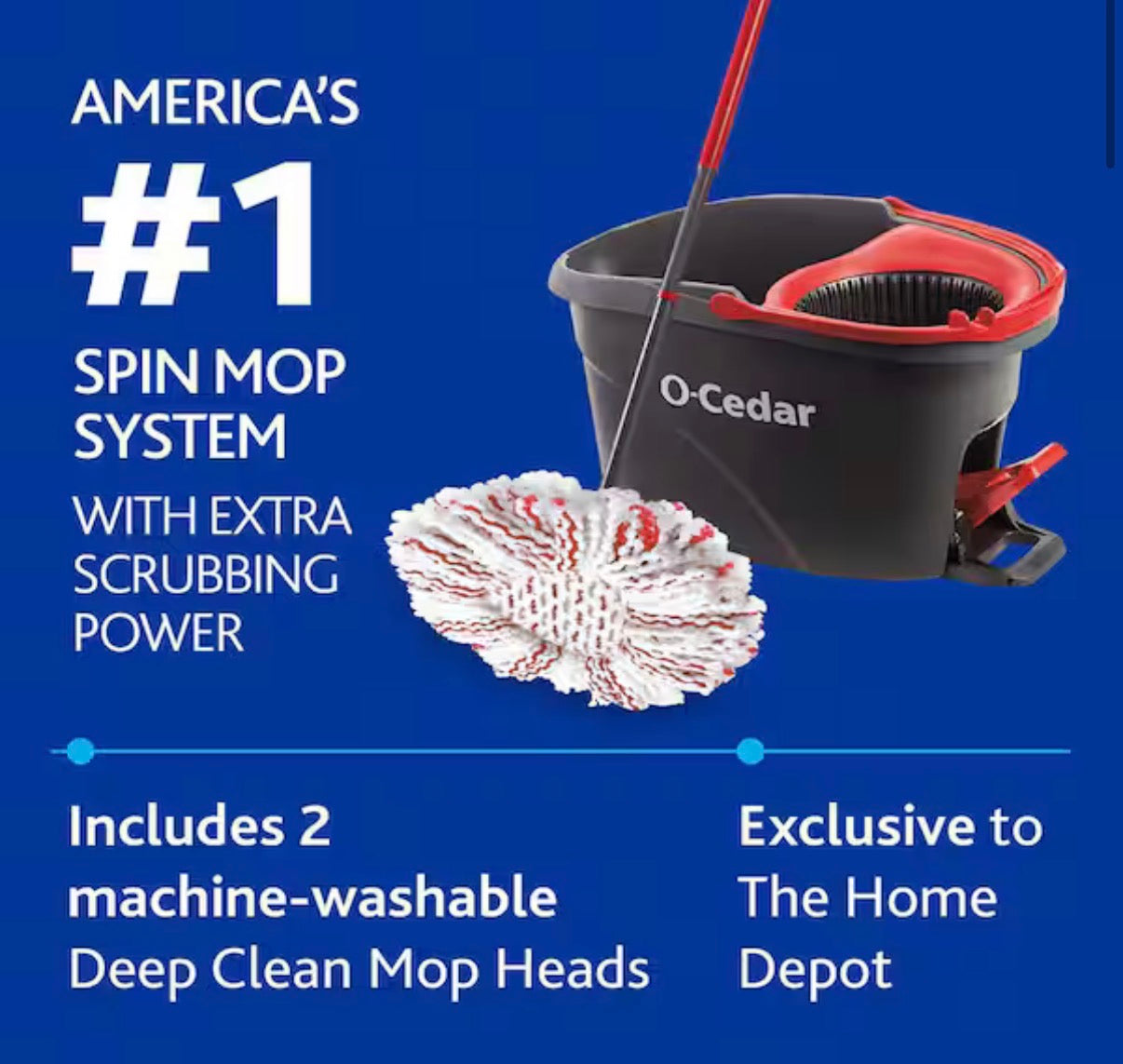 Deep Clean Microfiber Spin Mop w/ Bucket System