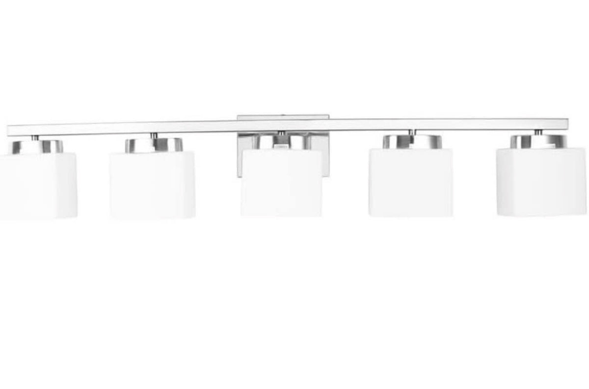 5-Light Modern Chrome Vanity Light Fixture