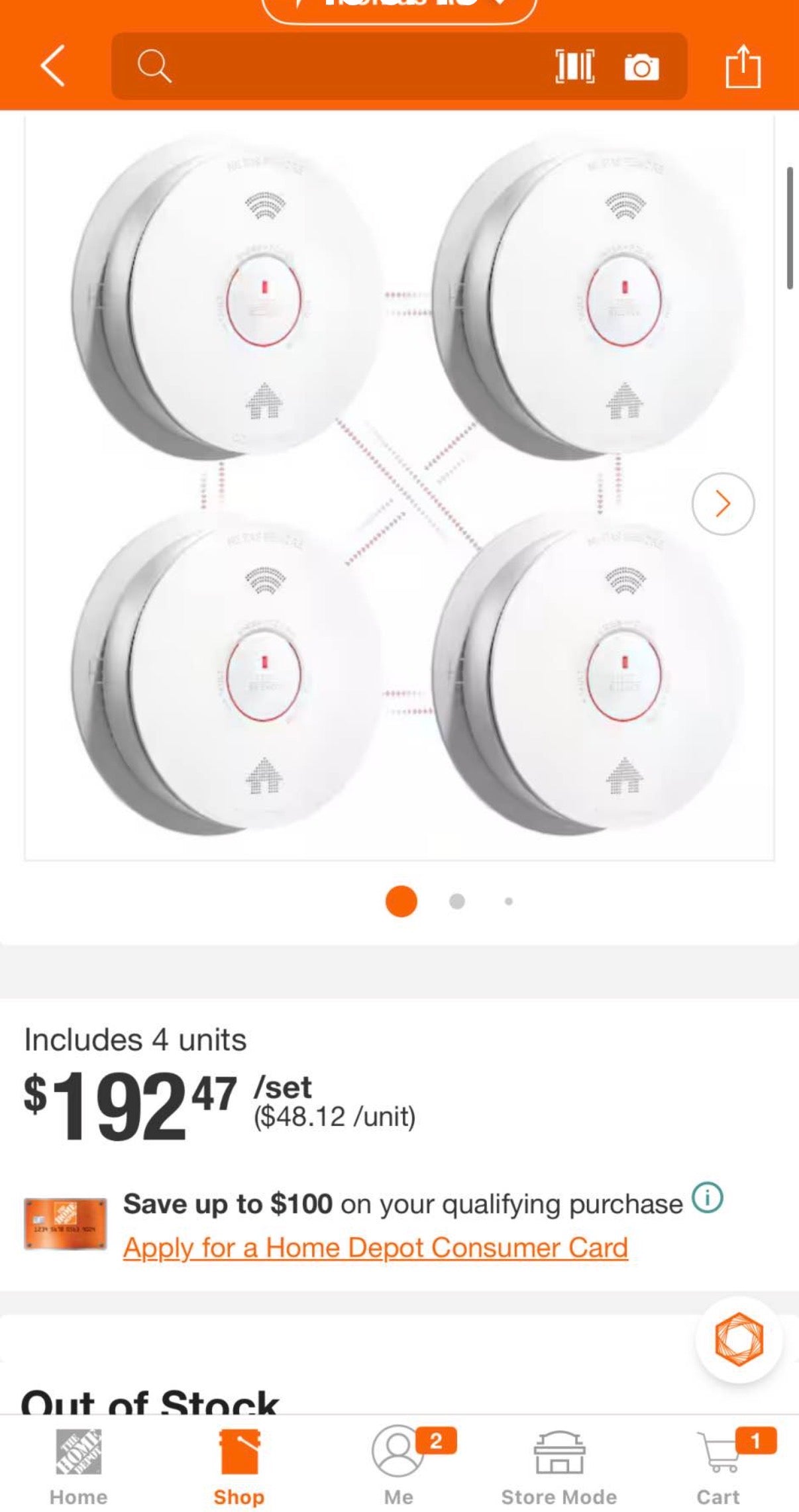 Smoke Detector with Voice Alarm 4 pcs