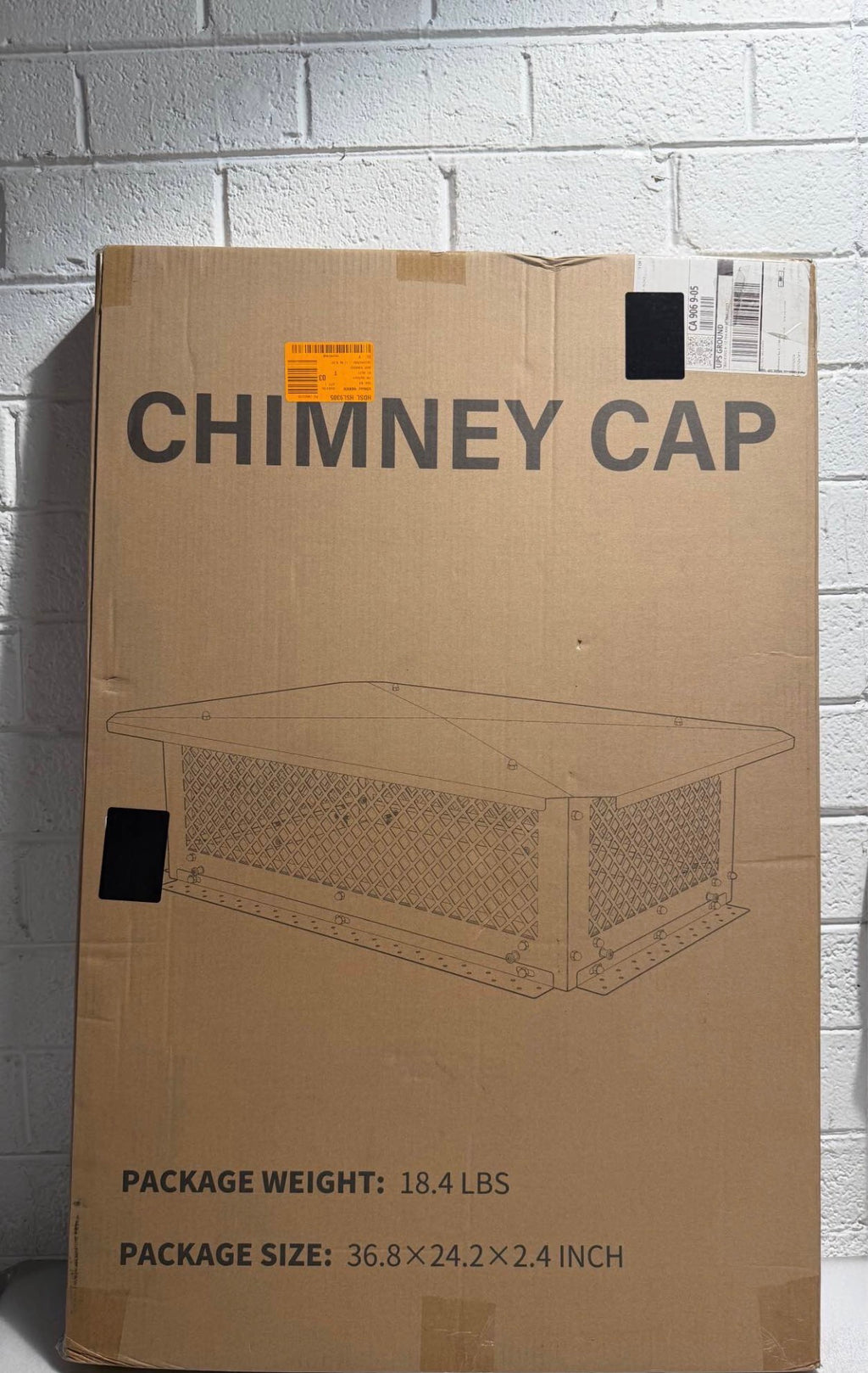 17 in. x 29 in. Fireplace Chimney Cap