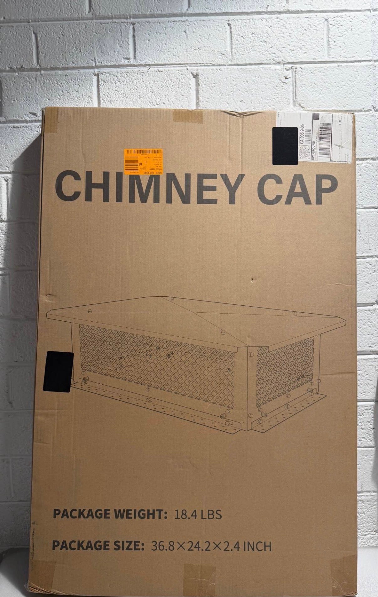 17 in. x 29 in. Fireplace Chimney Cap