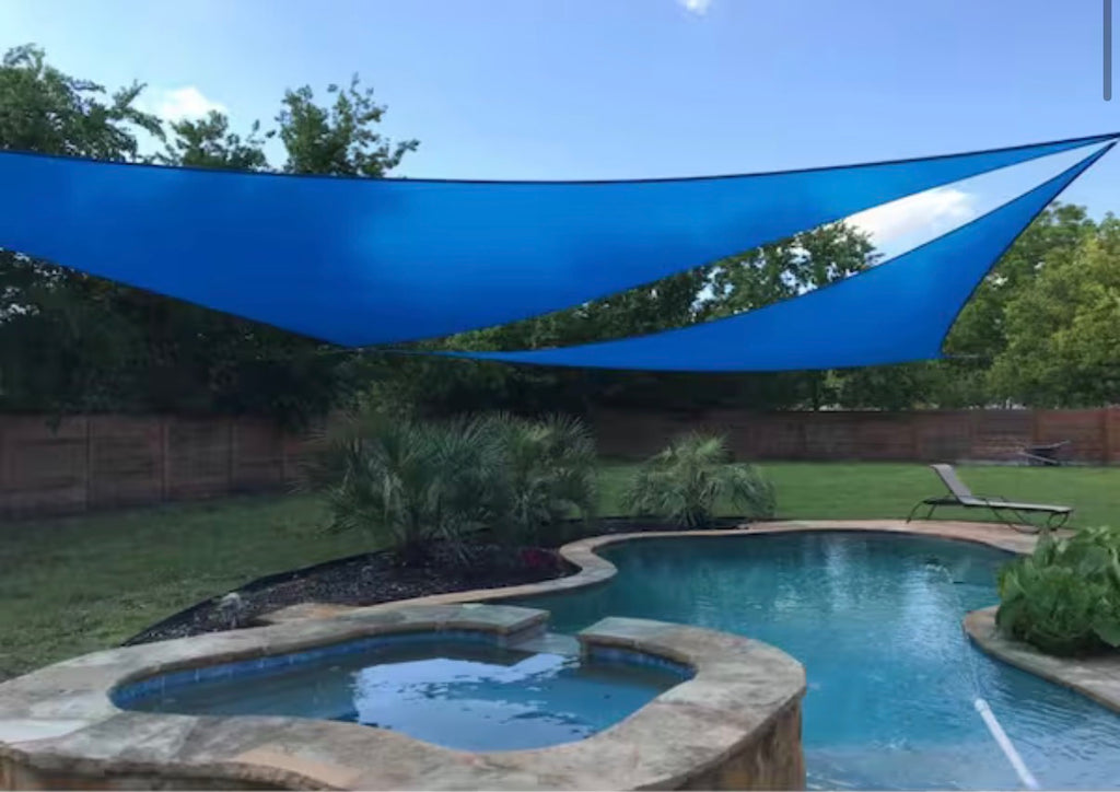 10 ft. x 10 ft. x 14.1 ft Triangle Sun Shade Sail