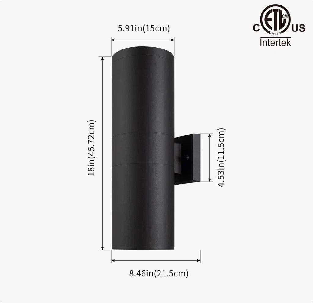 Raley 2- Bulb Outdoor Wall Lantern (Set of 2)