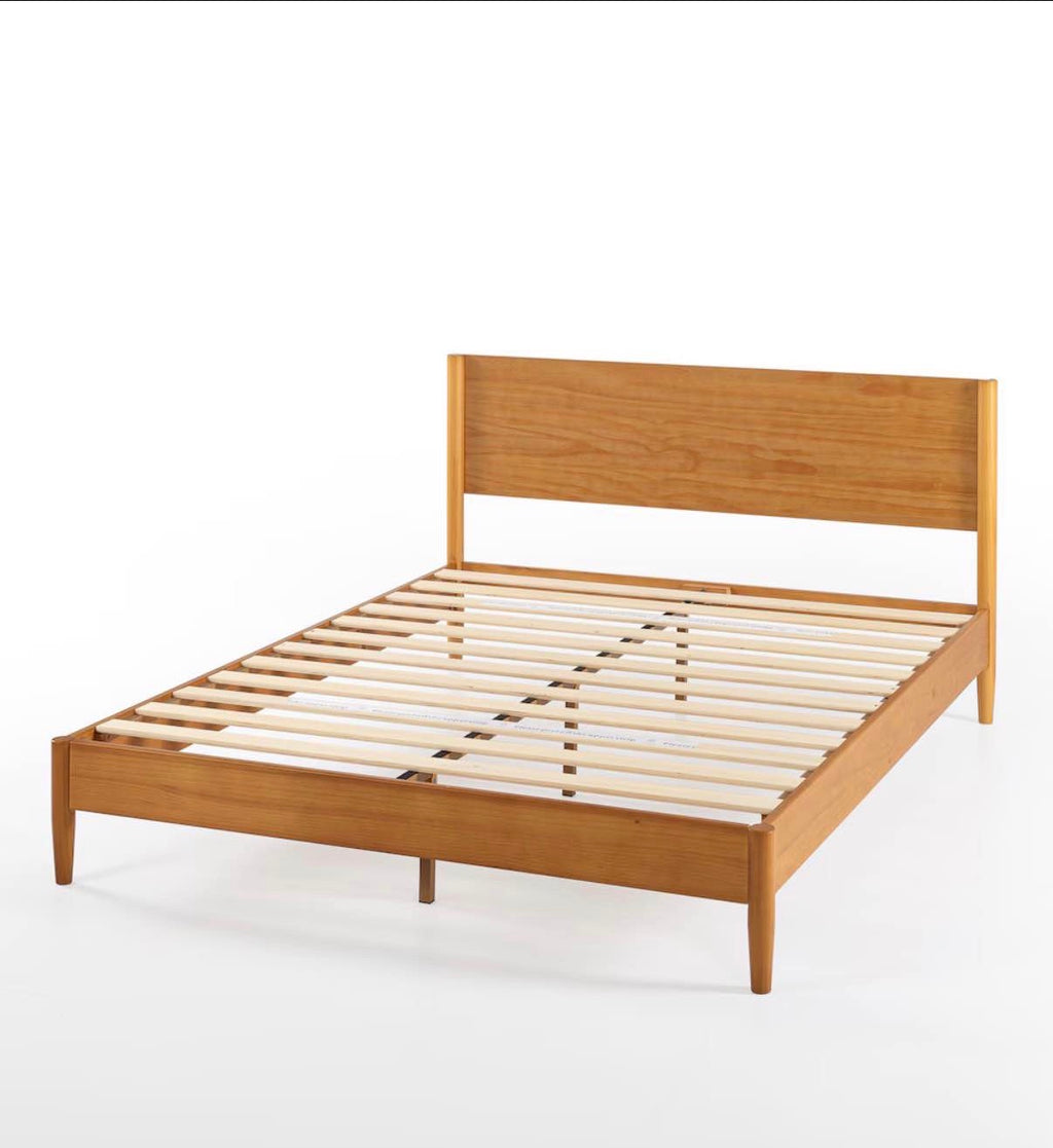 Zinus Allen Mid Century Wood Platform Bed Frame, Full size