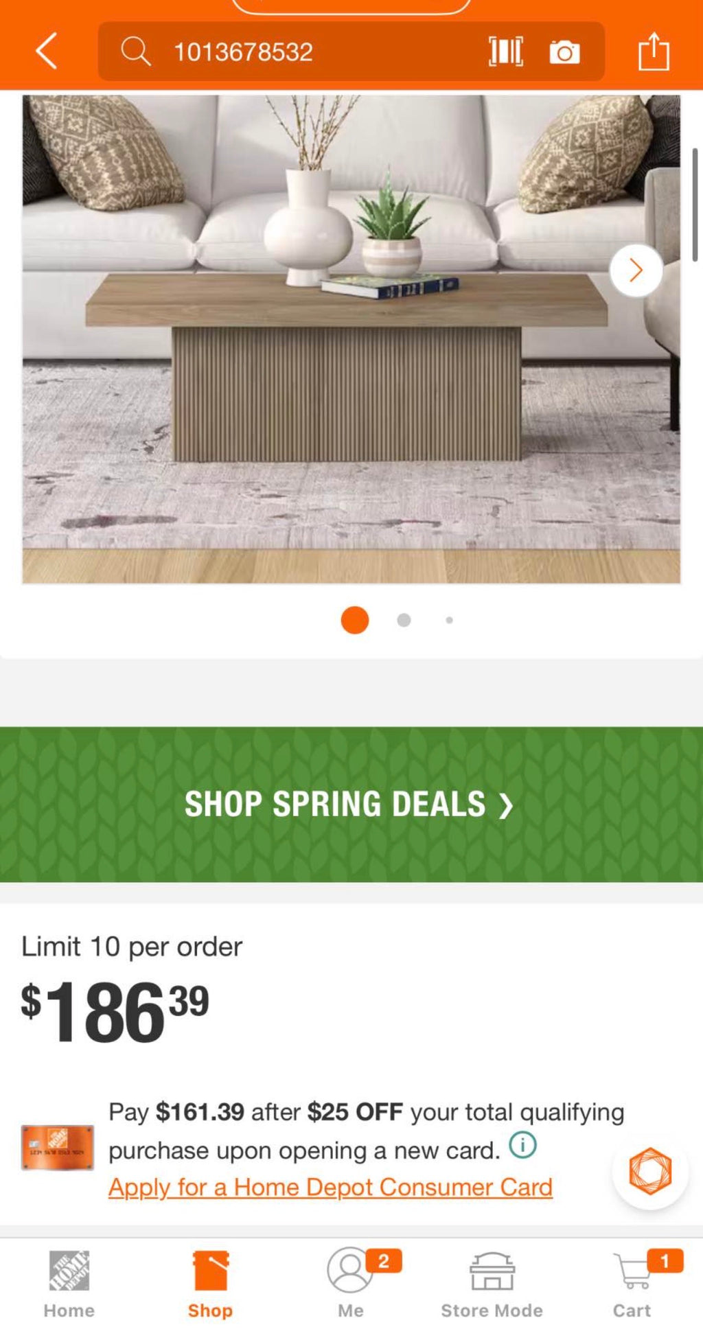 Torren 47.5 in. Antiqued Gray Oak Rectangle MDF Top Coffee Table