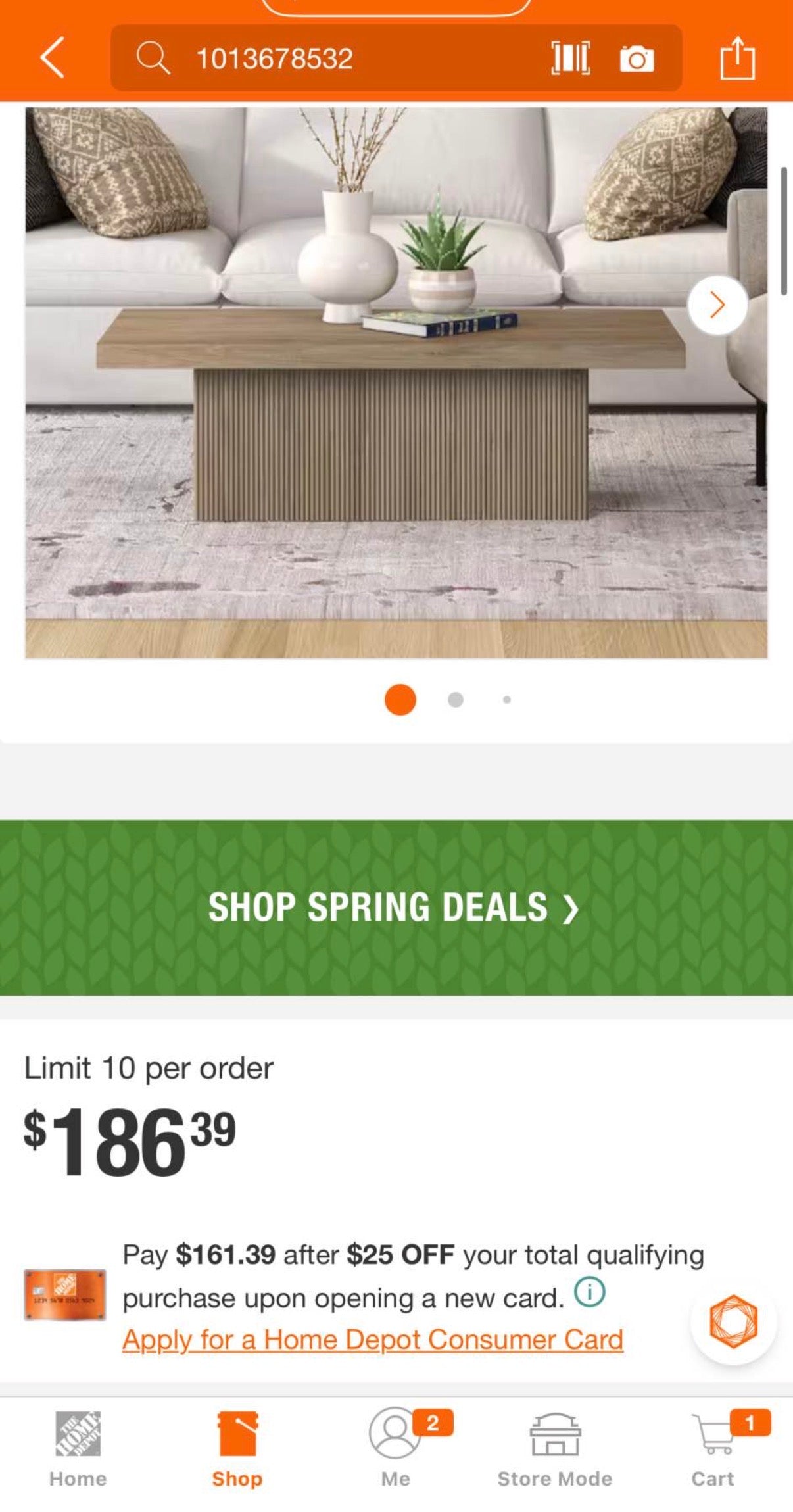 Torren 47.5 in. Antiqued Gray Oak Rectangle MDF Top Coffee Table
