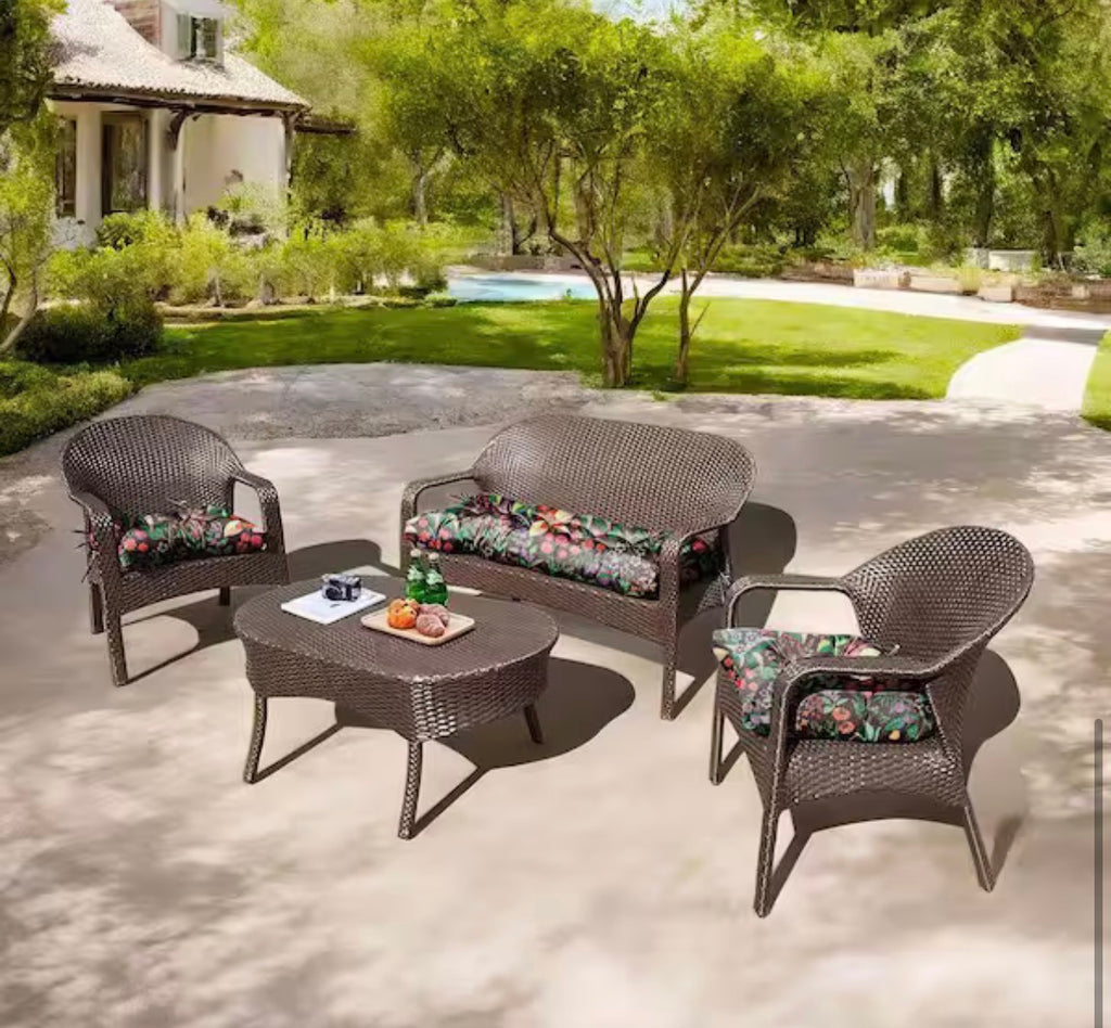 3 Piece Outdoor Loveseat Cushions