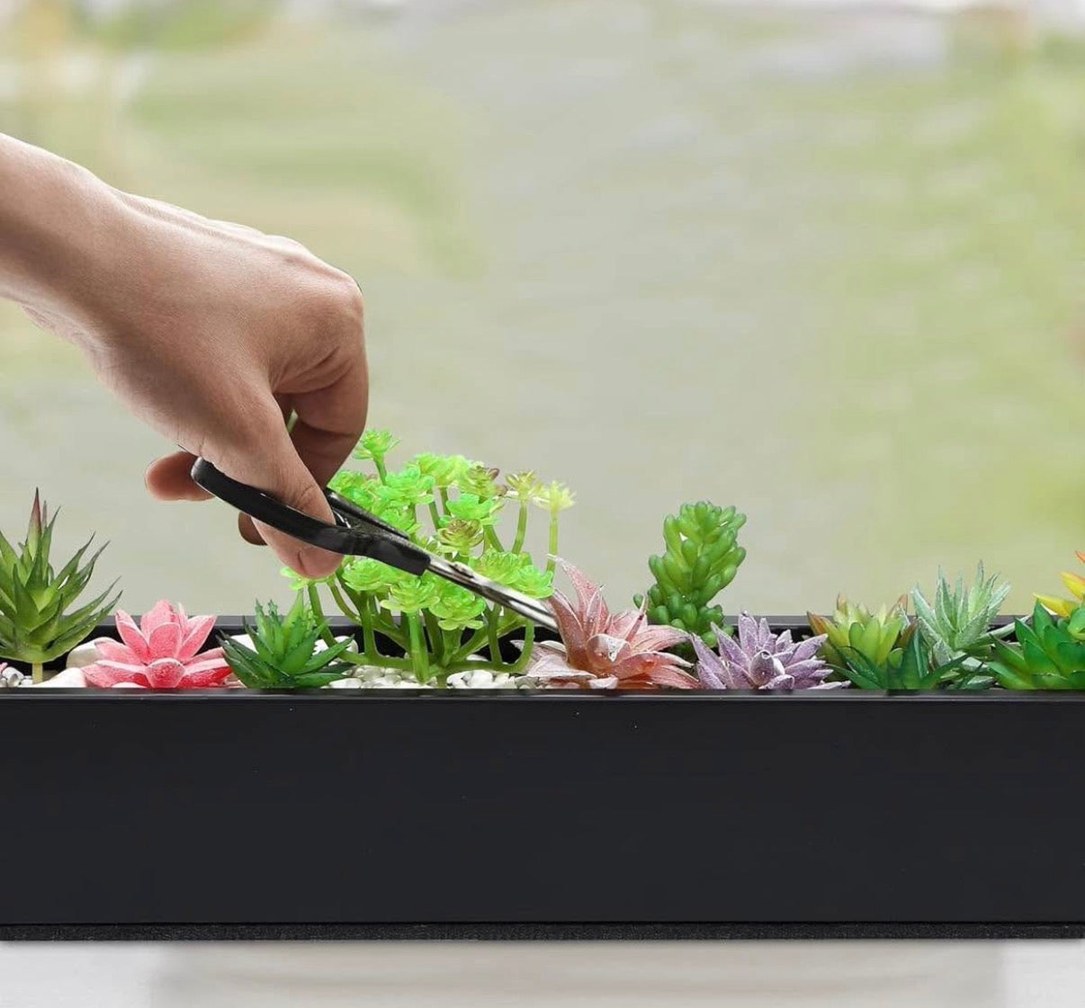 32 x 3.5 x 3.5 Inch Long Rectangular Planter Box
