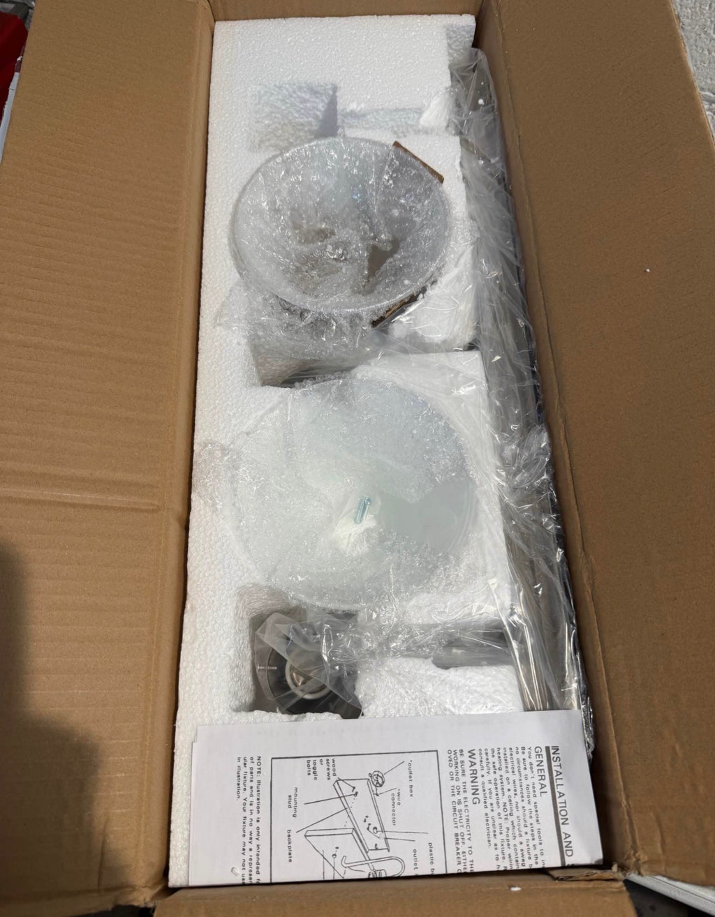 24 inches  3-Light Brushed Nickel Bath Light
