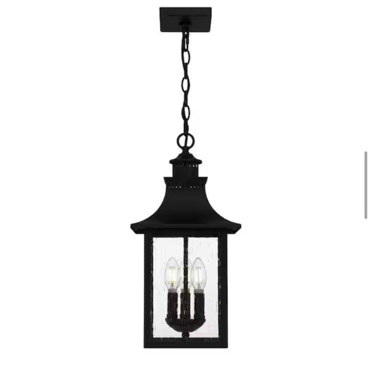 Edgehill 19 in . Outdoor Hanging Light Pendant Light