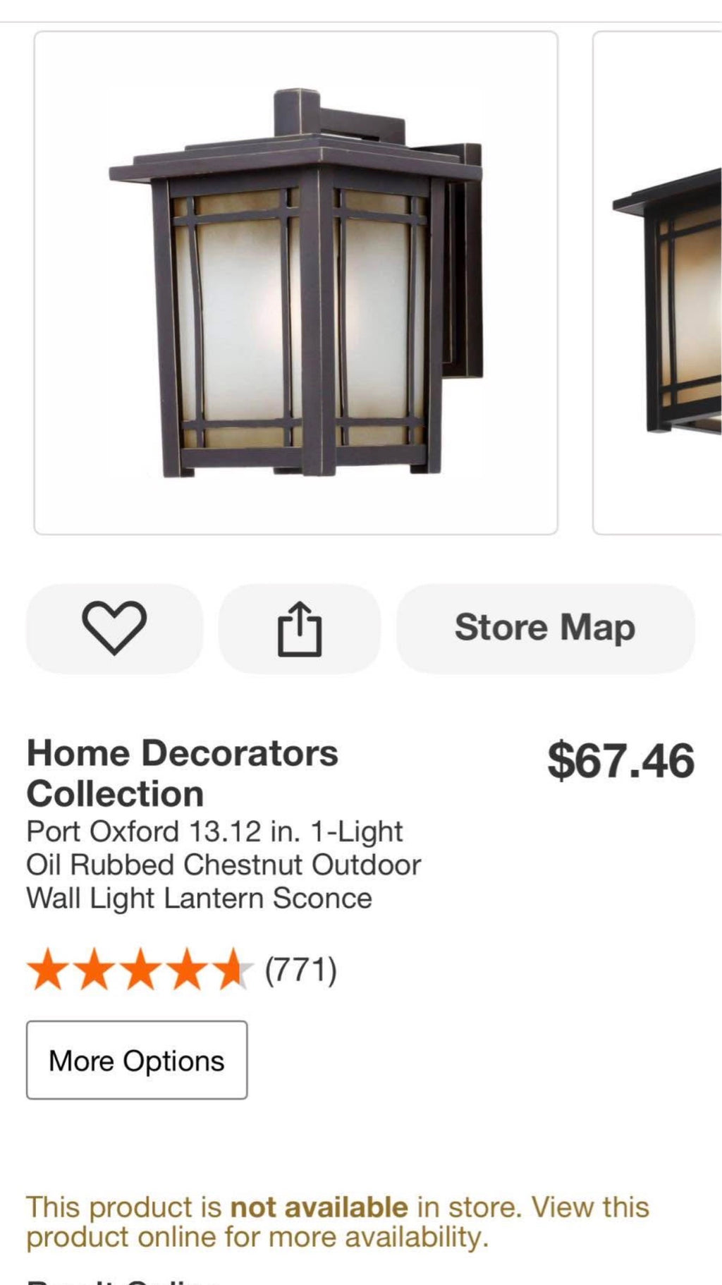 Port Oxford Oil Rubbed  Outdoor Wall Light