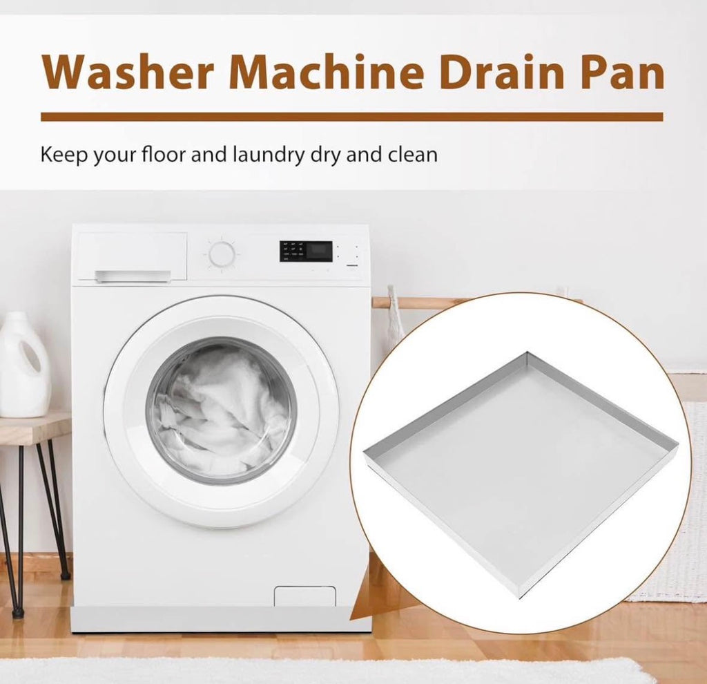 30" x 28"×2.5" Stainless Steel Washing Machine Drip Pan