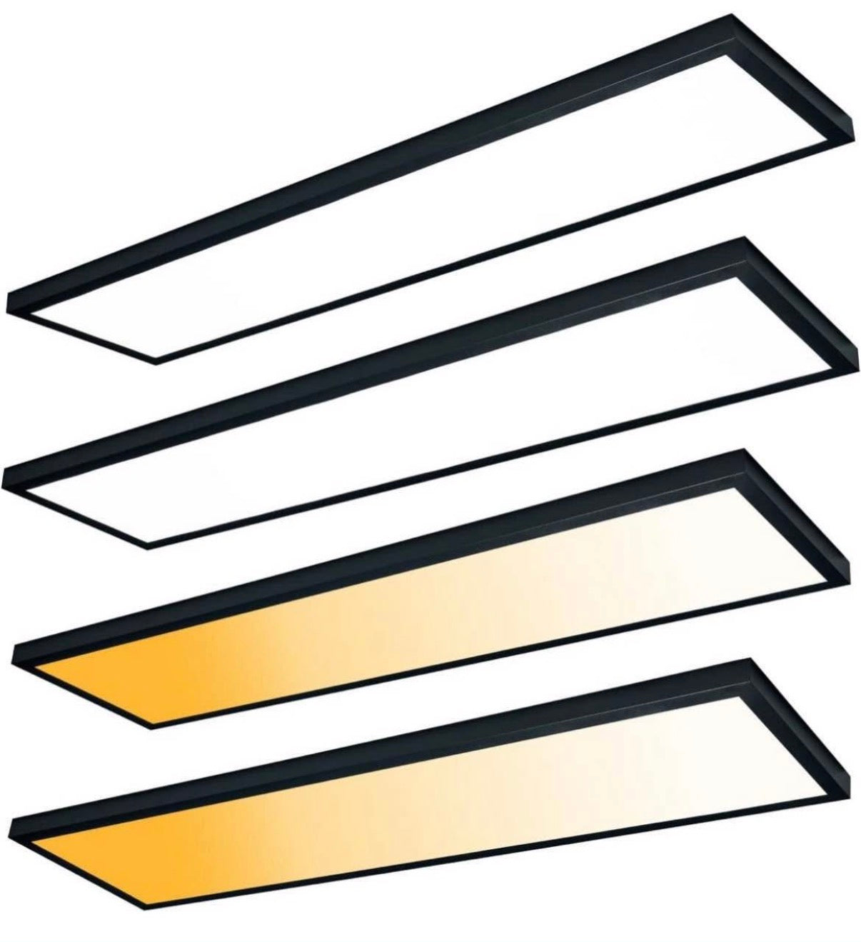 1x4 LED Flat Panel Light Flush Mount 4 pack