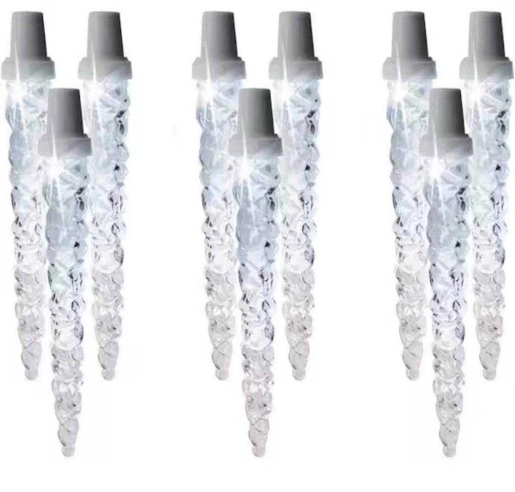 15-Light Ice Shaped LED Crystal White-Light Show