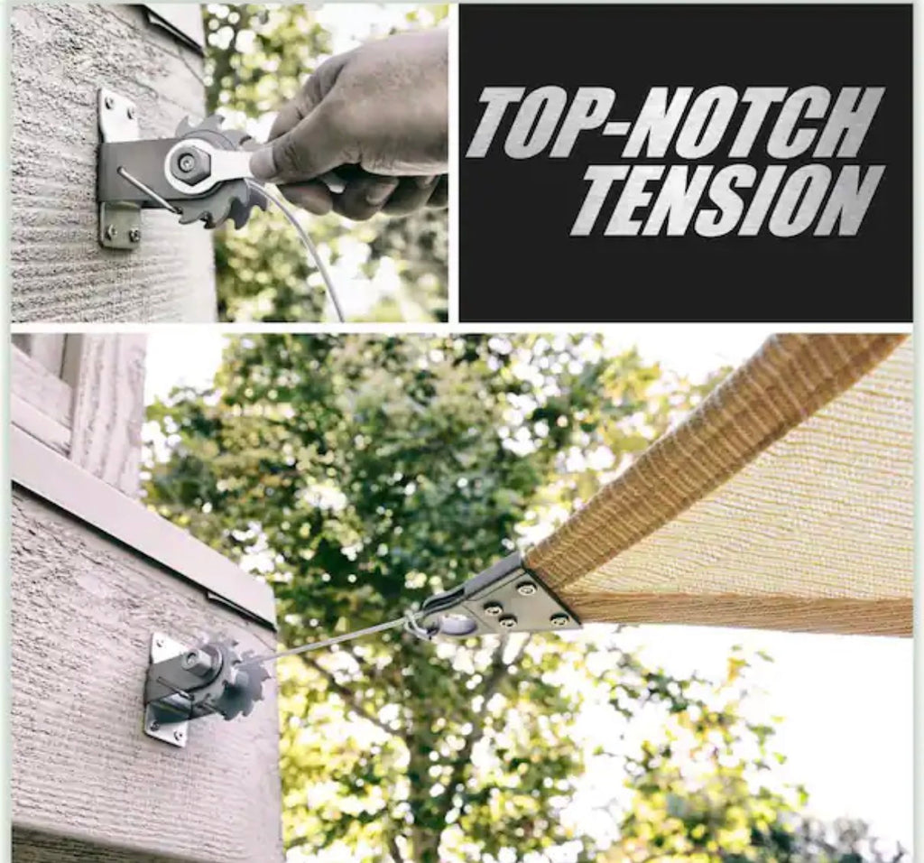 Sun Shade Sail Canopy Cable Wire Installation Kit