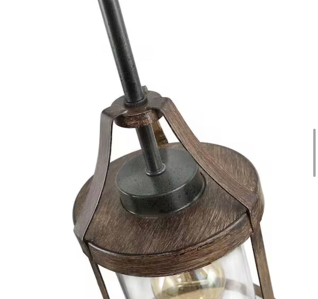 Modern Wood Accent Pendant light set of (2)