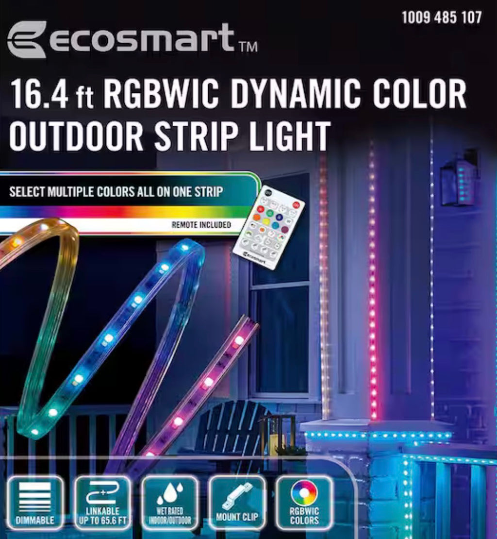EcoSmart 16.4ft Color Changing LED Tape Light