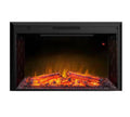 43 in. Classic Brick Background LED Touch Recessed Wall Electric Fireplace