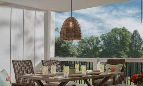 16 in. 1-Light Outdoor Hanging Light Pendant