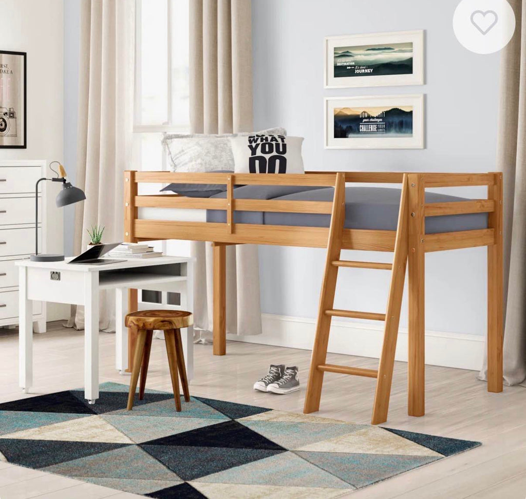 Roxy Twin Size Junior Wood Loft Bed