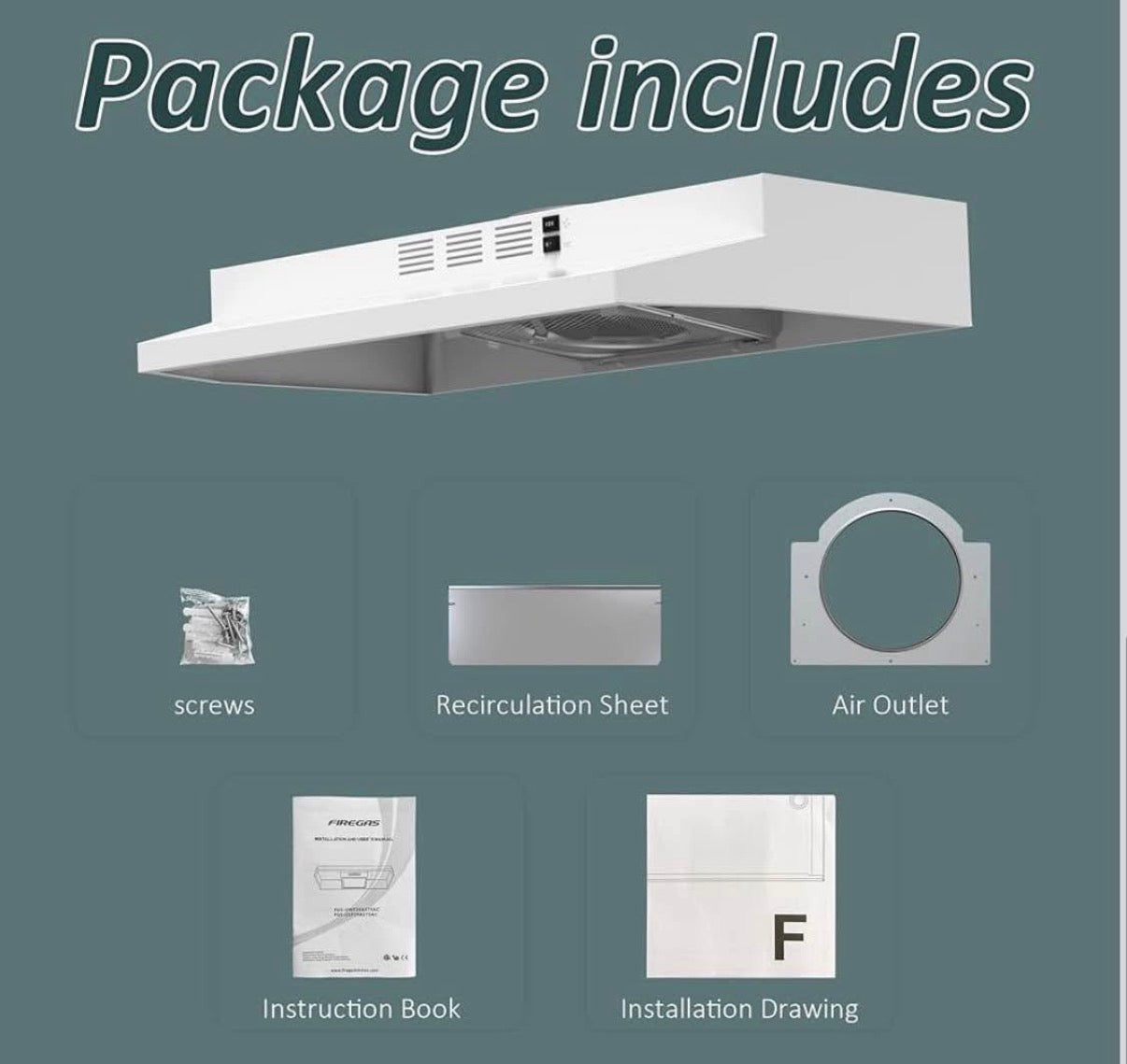 Range Hood 30 inch Under Cabinet