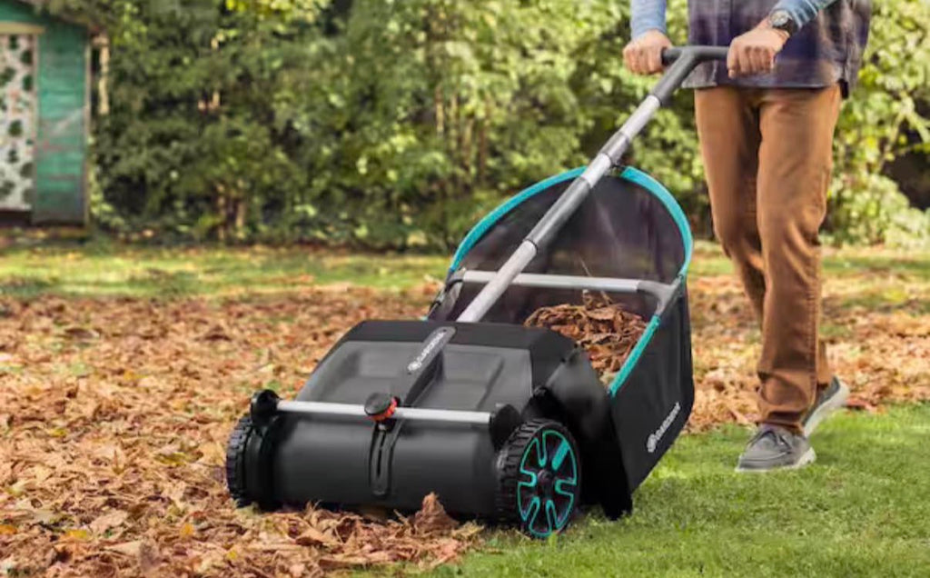 20 in. Manual Push Lawn and Leaf Collecting Tool