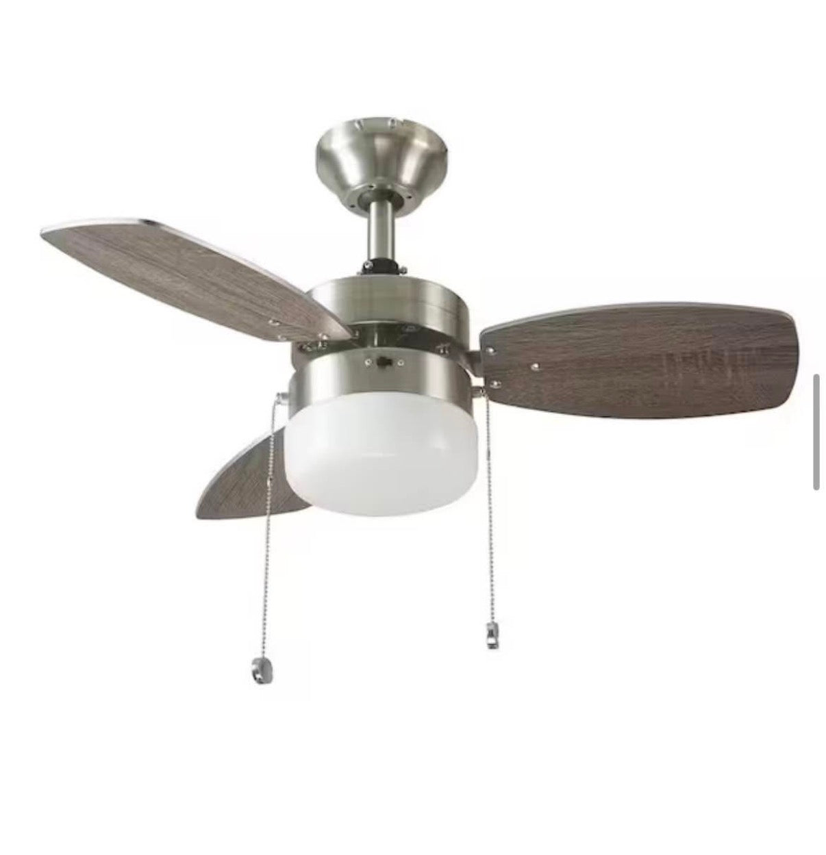 Triplicity 30 in. Indoor Brushed Nickel Ceiling Fan
