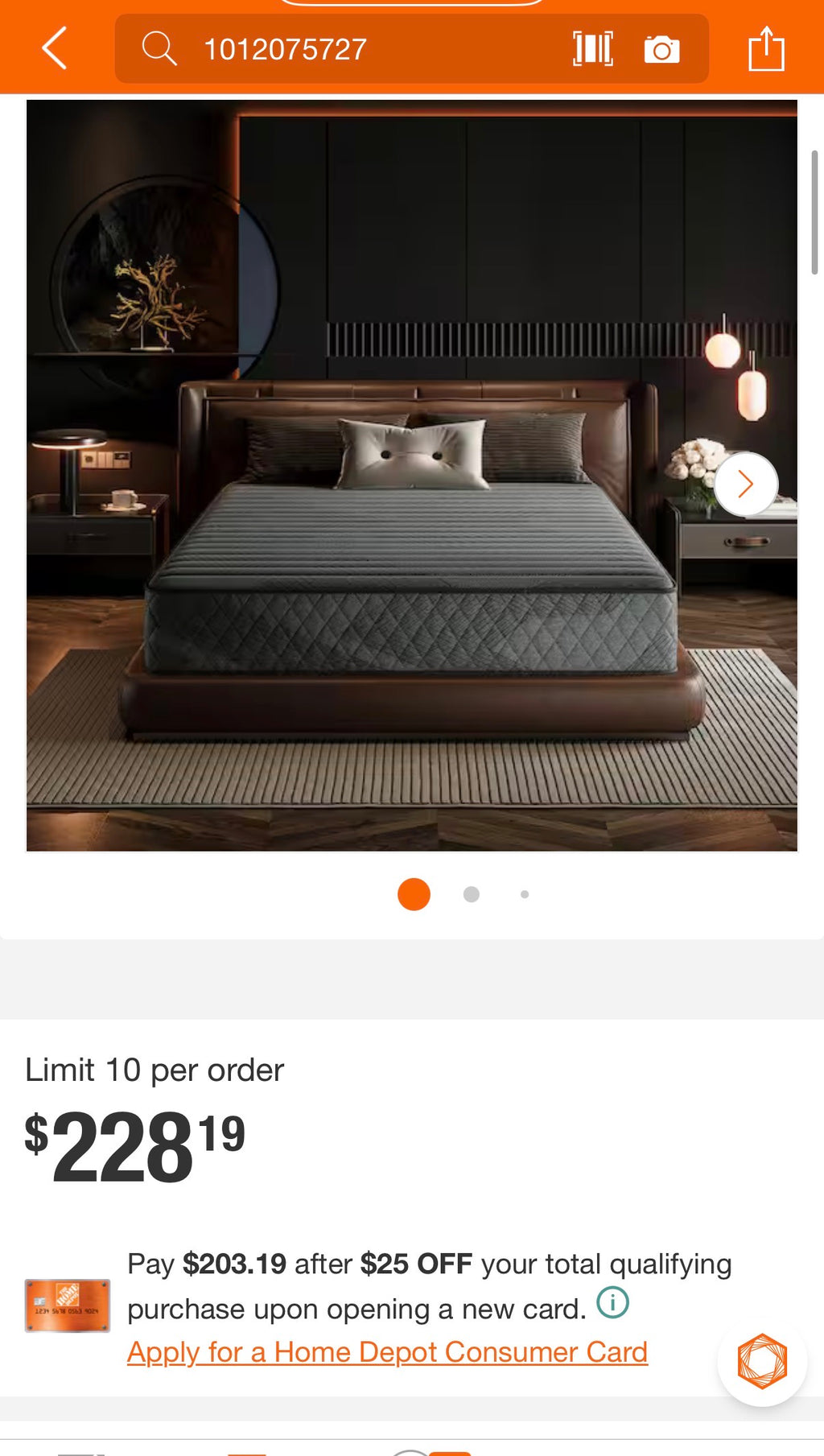 Twin XL Size Medium Firm 10 in. Cool Gel Memory Foam Hybrid Mattress