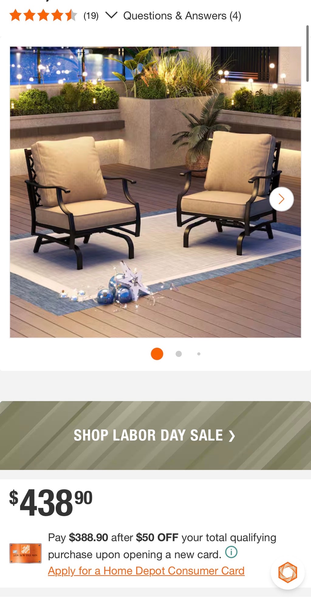 Outdoor Patio Motion Lounge Chairs (2-pack)