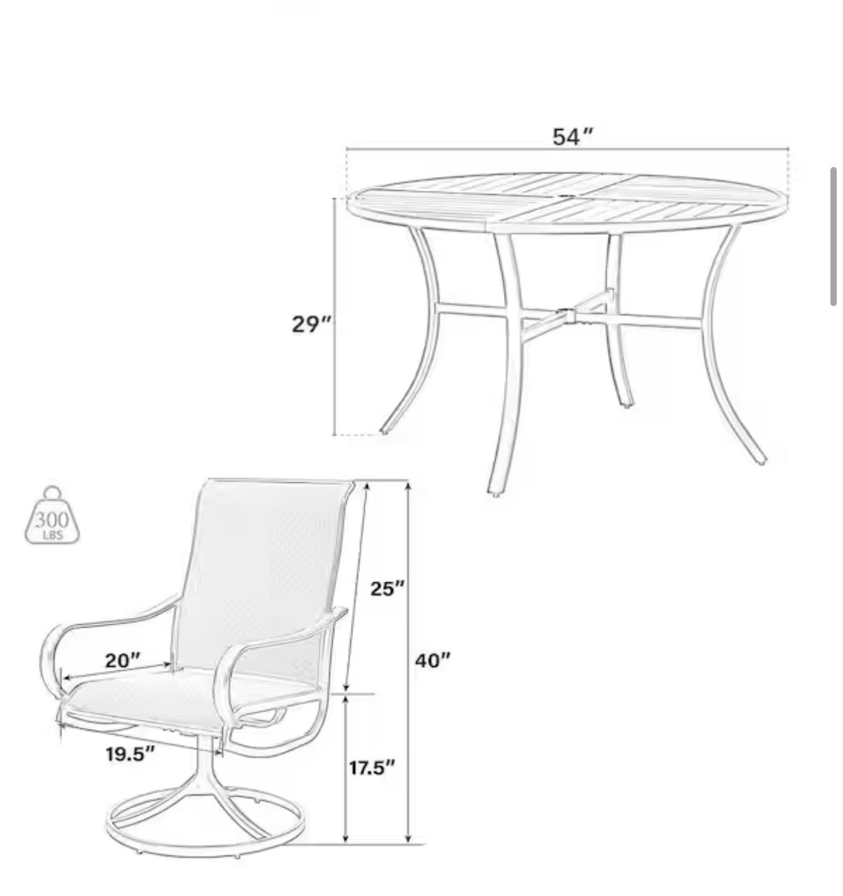 7-Piece Metal Outdoor Dining Set