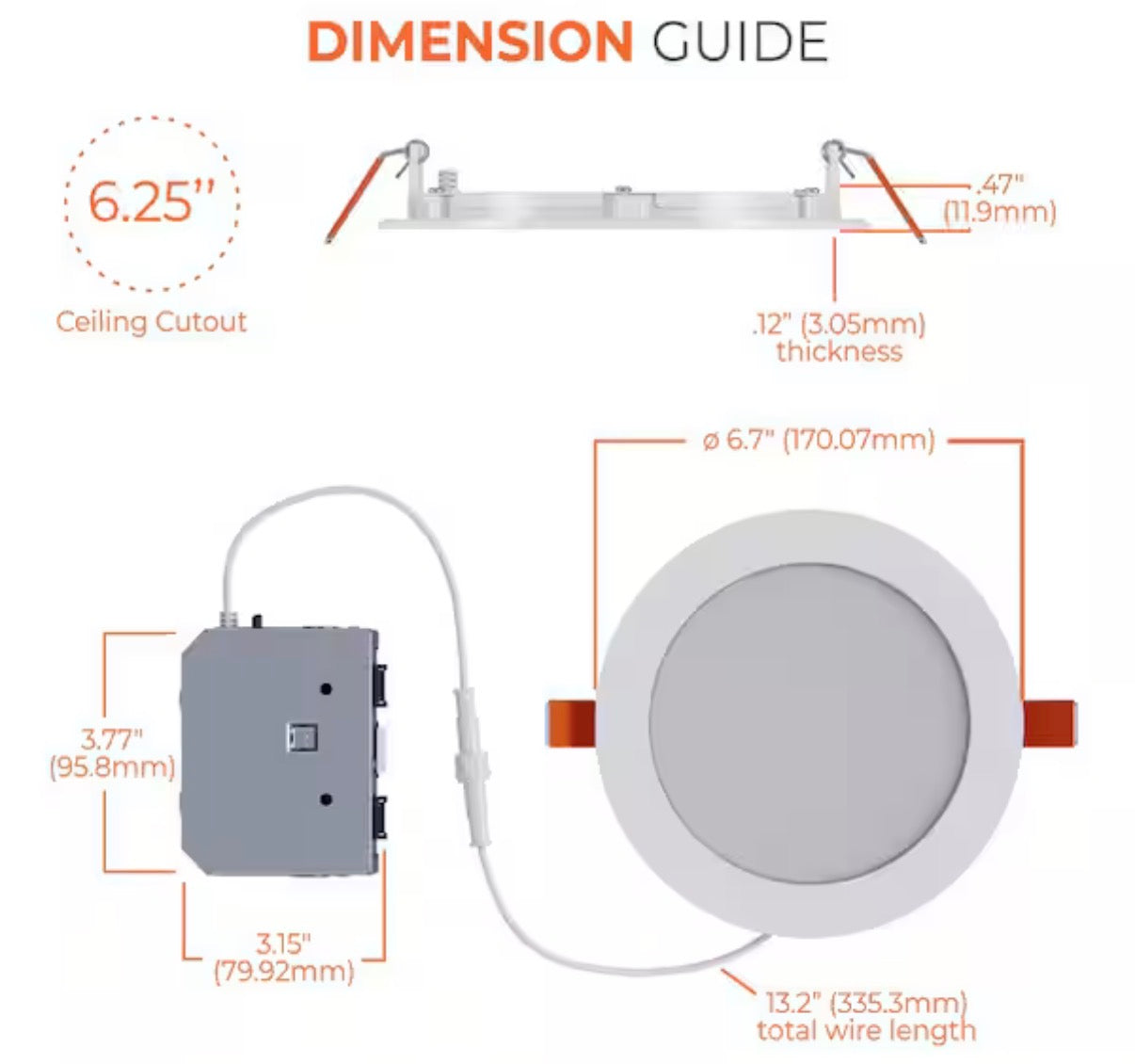 Halo 6" Slim Canless LED Downlight 4-Pack