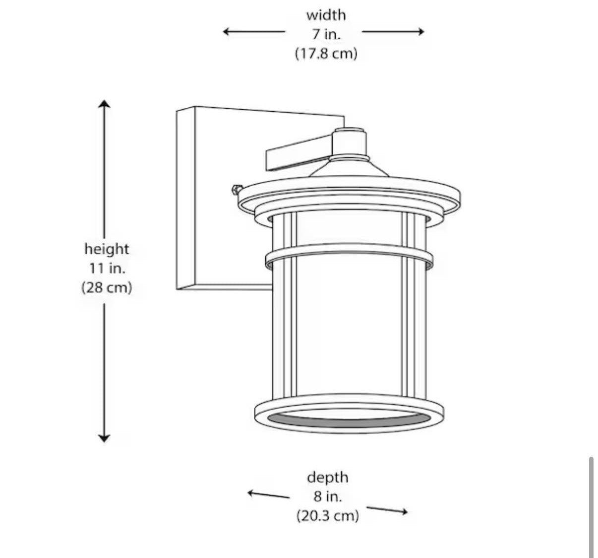 Westbury 11 in LED Outdoor Wall Light