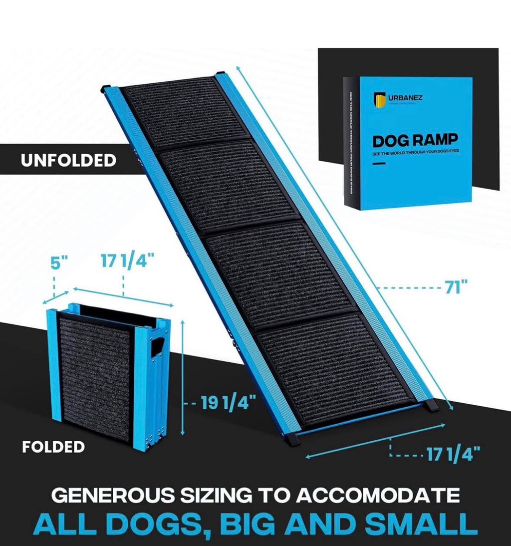 Folding Dog car Ramp - 71" x 17"