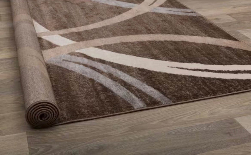 Modern Abstract Circles 5x7 Ft Area Rug