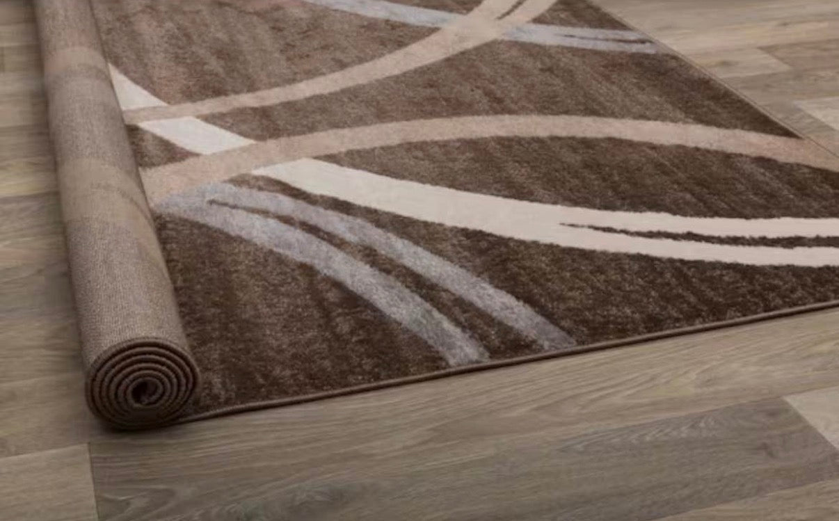 Modern Abstract Circles 5x7 Ft Area Rug